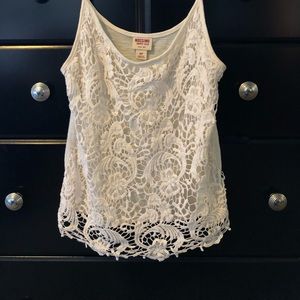 Lace tank top